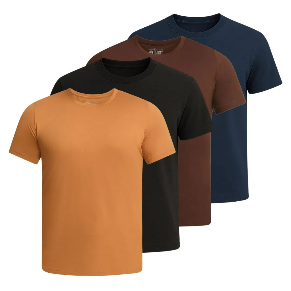 Kit 4x Odin Line – Camisetas Slim Fit em Algodão