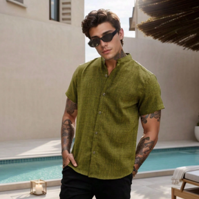 Kit 2x Capri Linen – Camisa de Linho Gola Padre