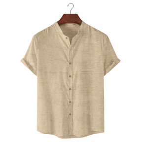 Capri Linen – Camisa de Linho Gola Padre