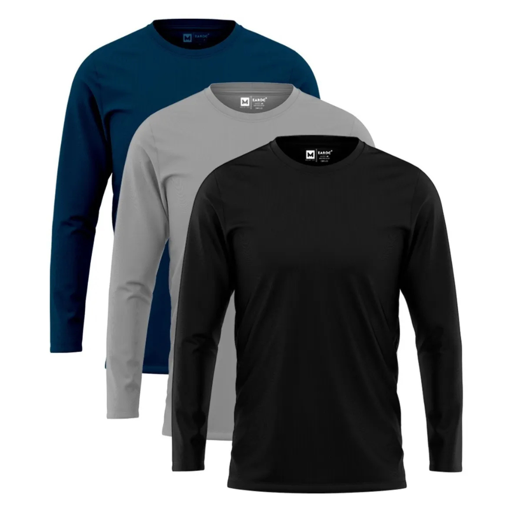 Kit 3x Odin Line – Camisetas Slim Fit em Algodão