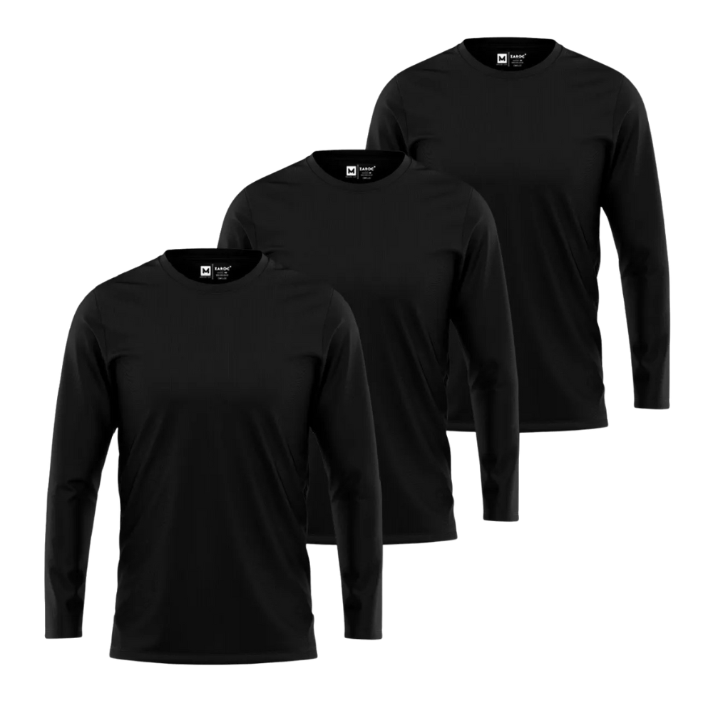 Kit 3x Odin Line – Camisetas Slim Fit em Algodão