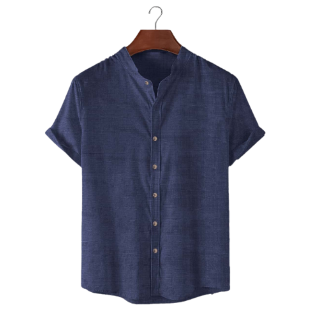 Capri Linen – Camisa de Linho Gola Padre
