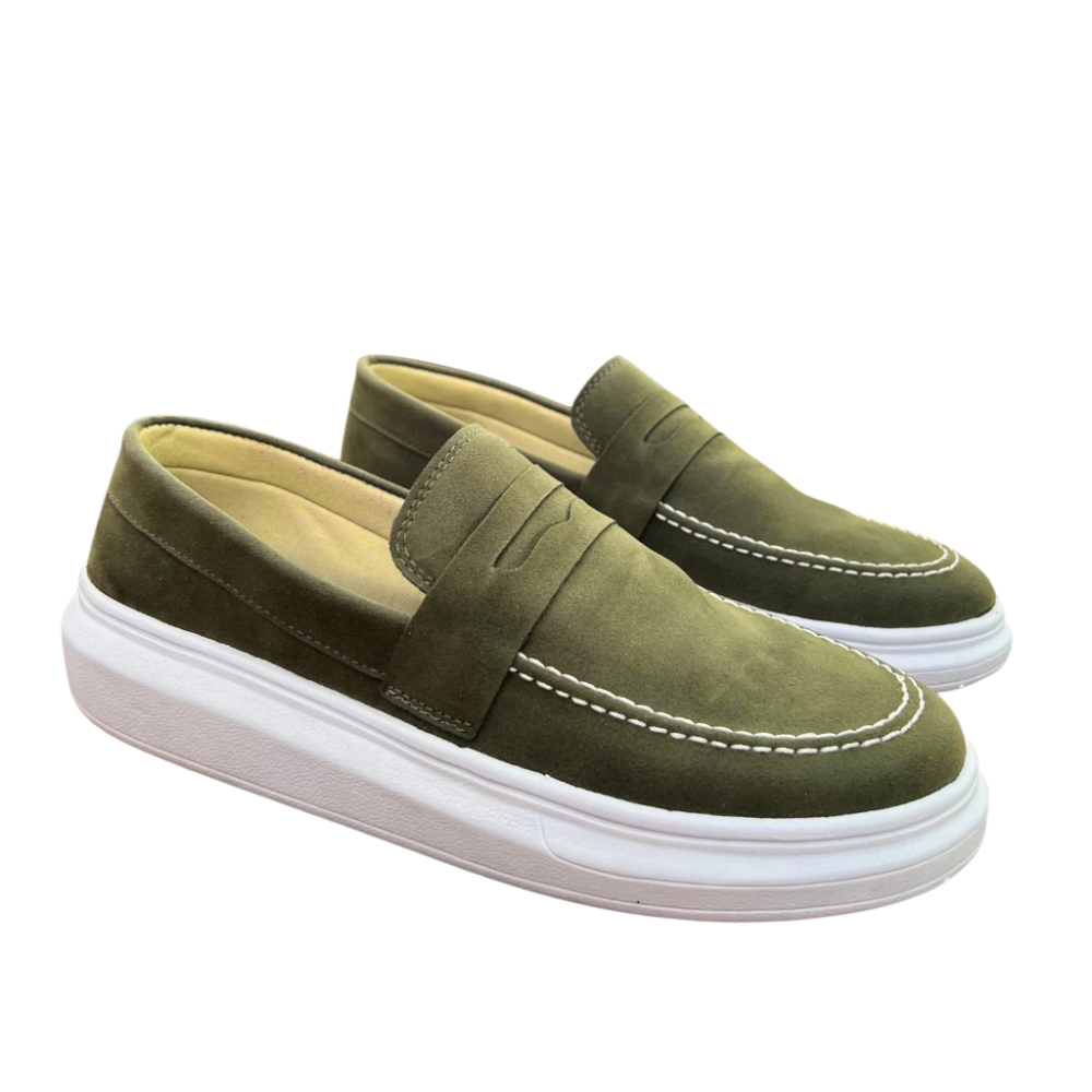 Prestige Edition – Sapato Mocassim Camurça