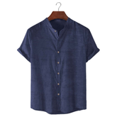 Capri Linen – Camisa de Linho Gola Padre
