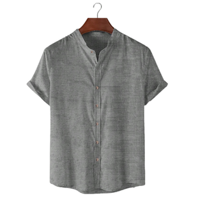 Capri Linen – Camisa de Linho Gola Padre
