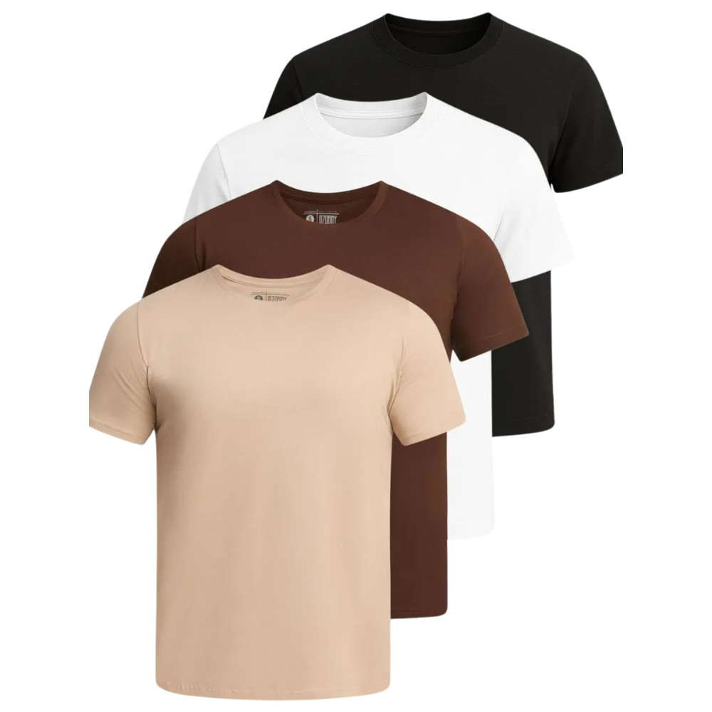 Kit 4x Odin Line – Camisetas Slim Fit em Algodão