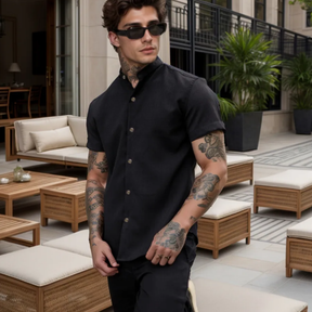 Kit 2x Capri Linen – Camisa de Linho Gola Padre