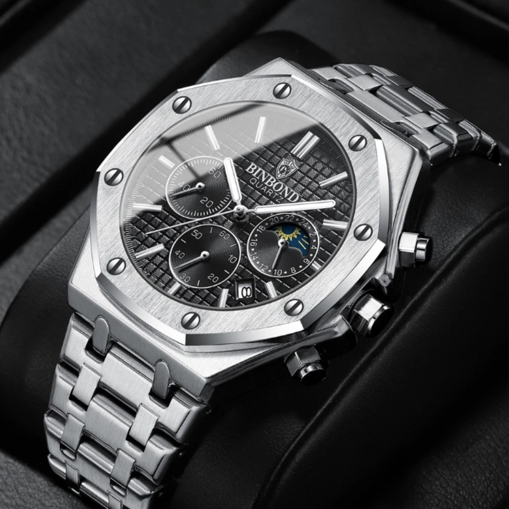 Chrono Imperial – Relógio em Aço Inoxidável