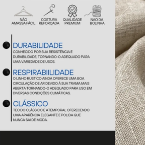 Capri Linen – Camisa de Linho Gola Padre