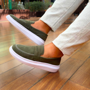 Prestige Edition – Sapato Mocassim Camurça