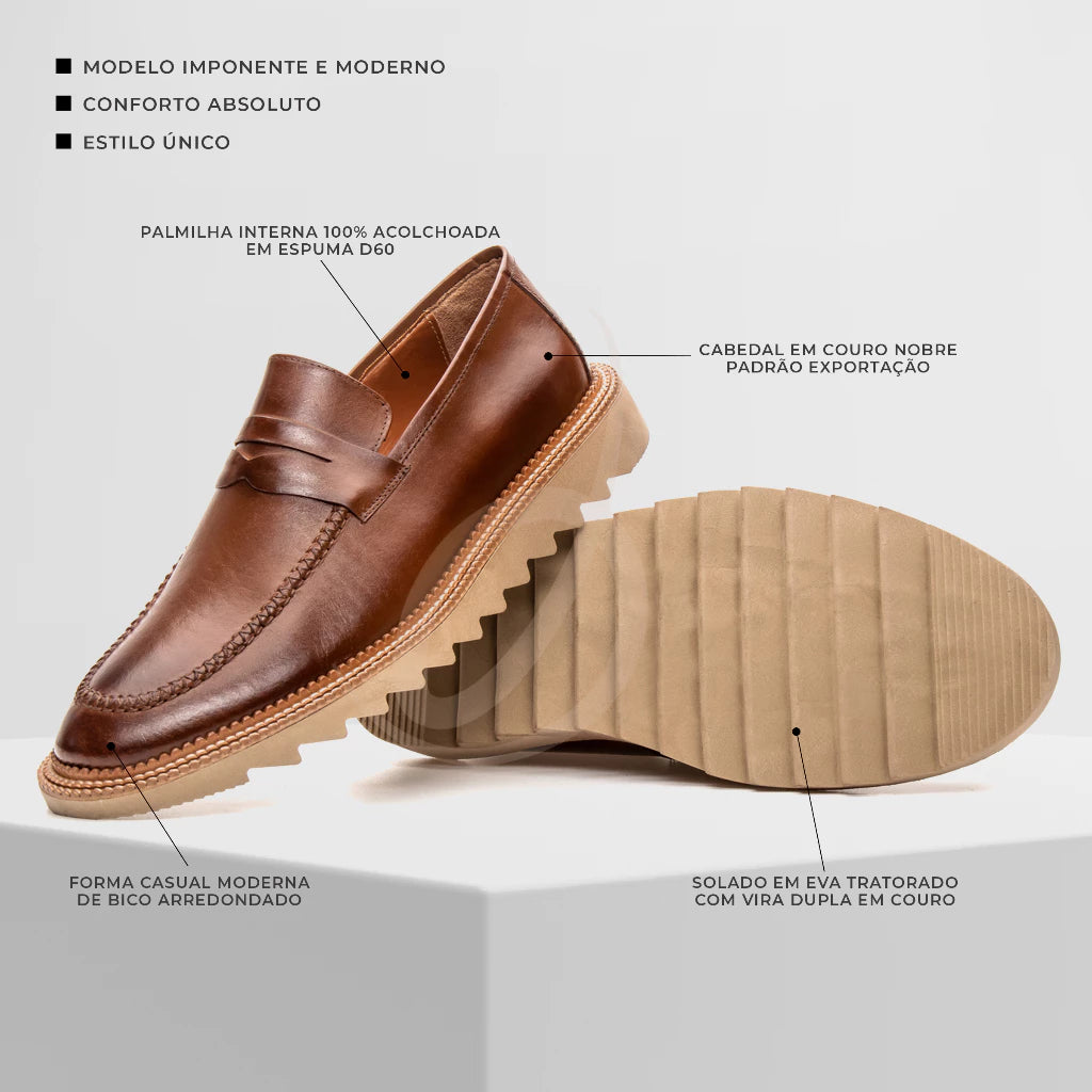 Windsor Classic – Sapato Loafer Couro Nobre